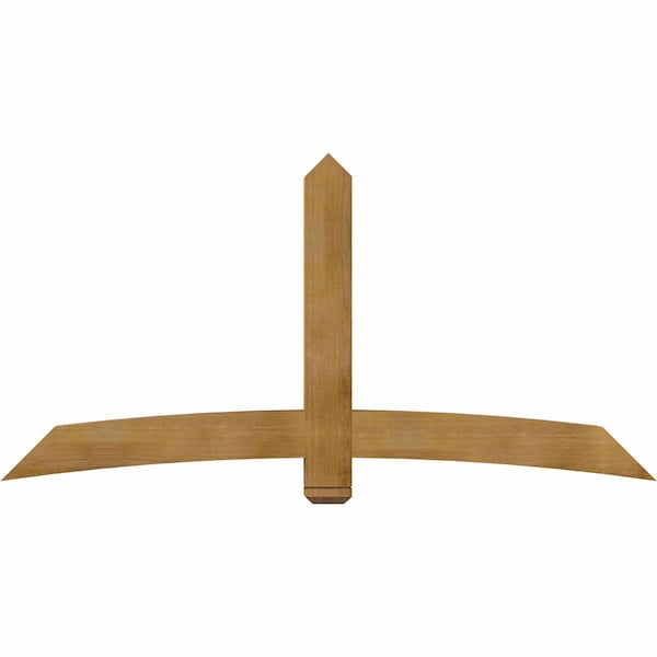 Ekena Millwork Bellingham Rough Sawn Timber Gable Bracket, Western Red Cedar, 84"W x 42"H x 6"D x 6"F, 12/12 Pitch GBW084X42X0606BEL00RWR - main